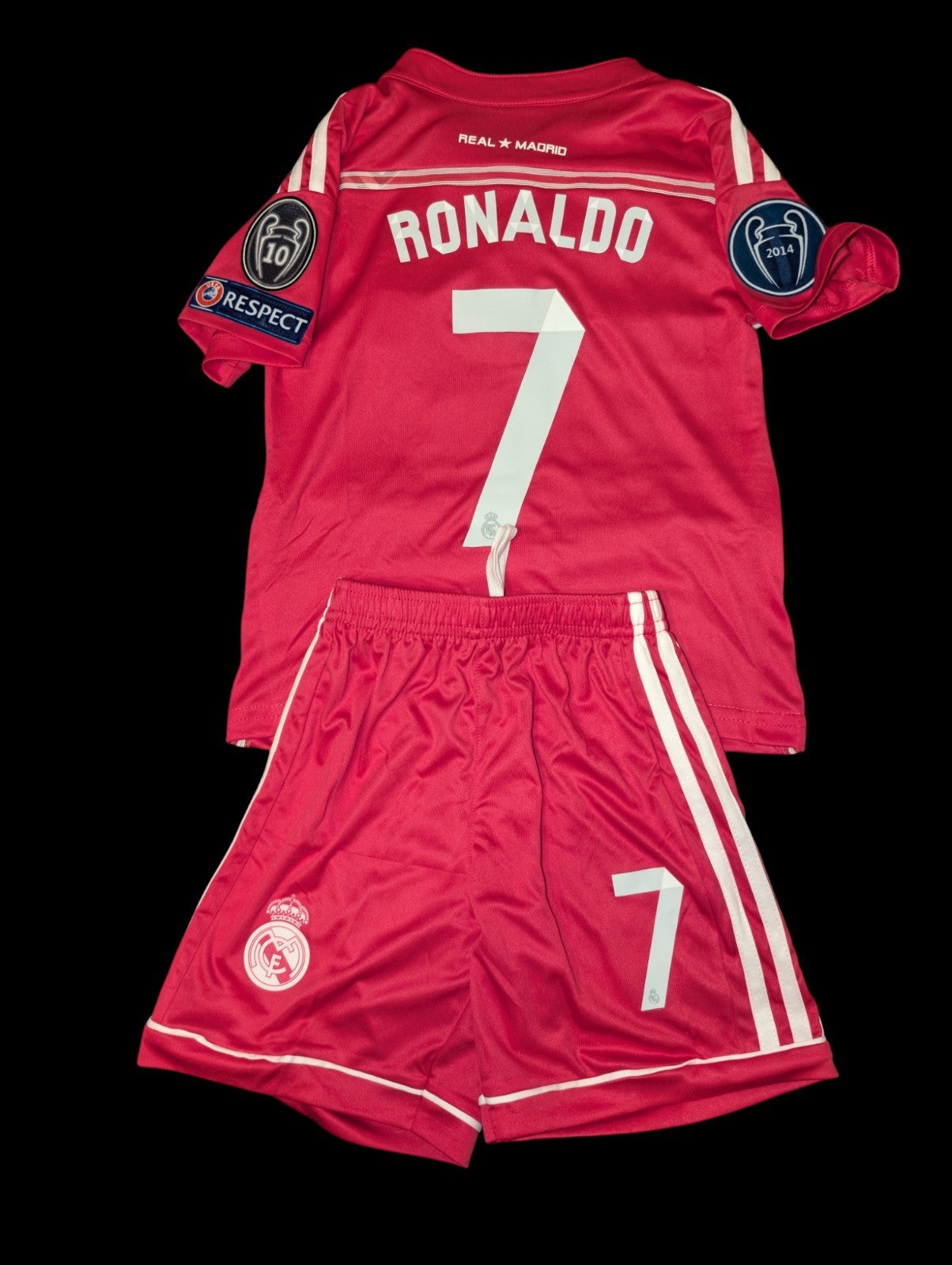 Real Madrid Away Jersey 2014 2015 Pink Cristiano Ronaldo 7 CR7 – A