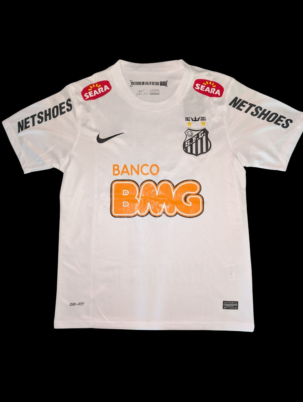 Santos 2012/13 Home Neymar Jr 11 Retro Soccer Football Shirt Jersey White
