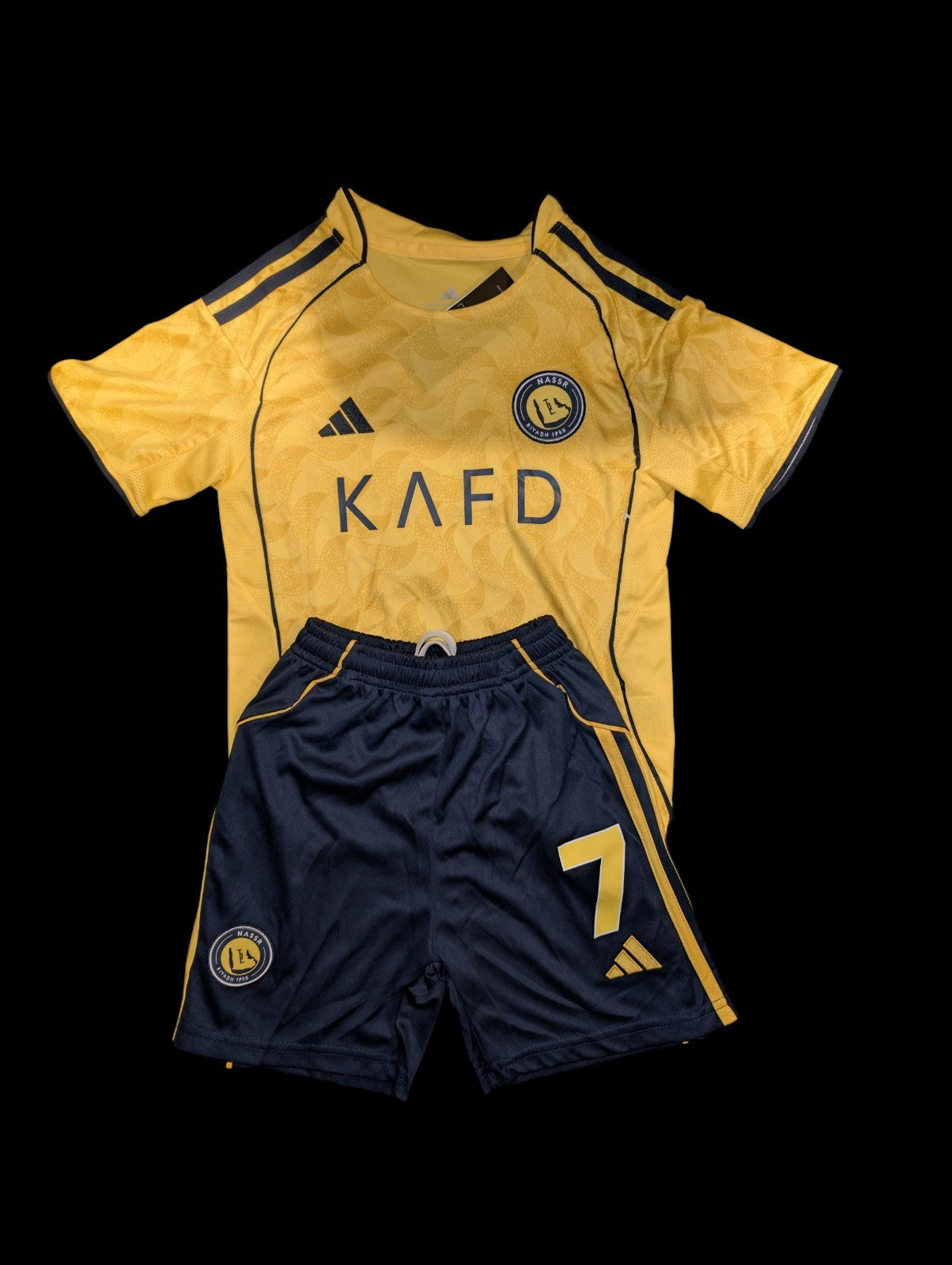 CR7 Cristiano Ronaldo Al Nassr Home Jersey Kids  Set