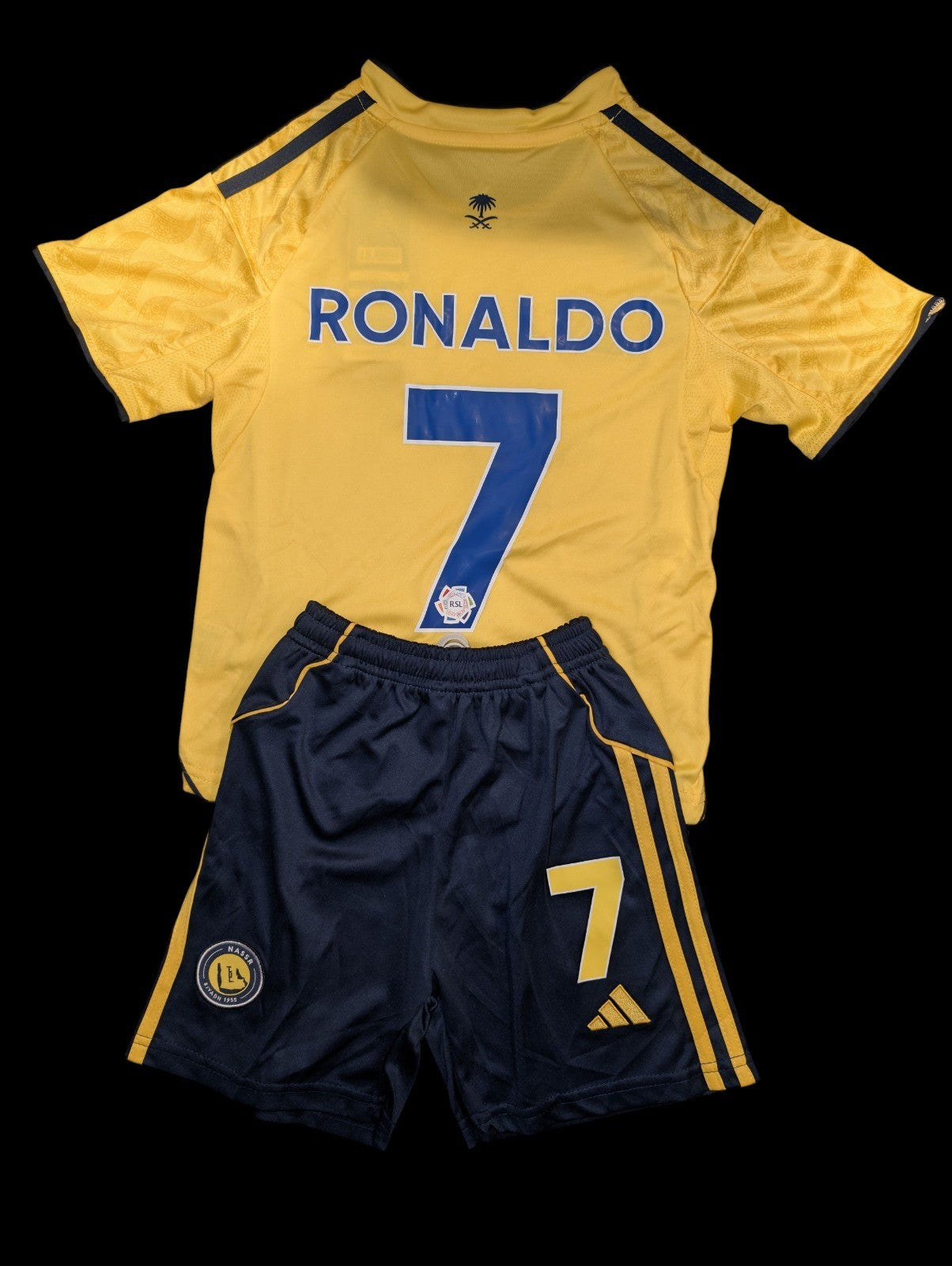 CR7 Cristiano Ronaldo Al Nassr Home Jersey Kids  Set
