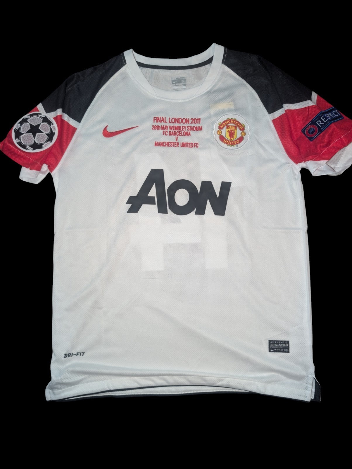 Chicharito Manchester United 2011 Champions League Final Away Jersey – White
