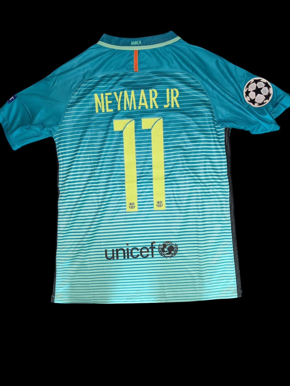 16/17 Neymar Barcelona Third Jersey Retro 