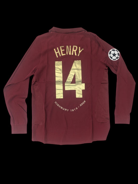 Arsenal 05-06 Home Long-Sleeve Jersey - Henry #14