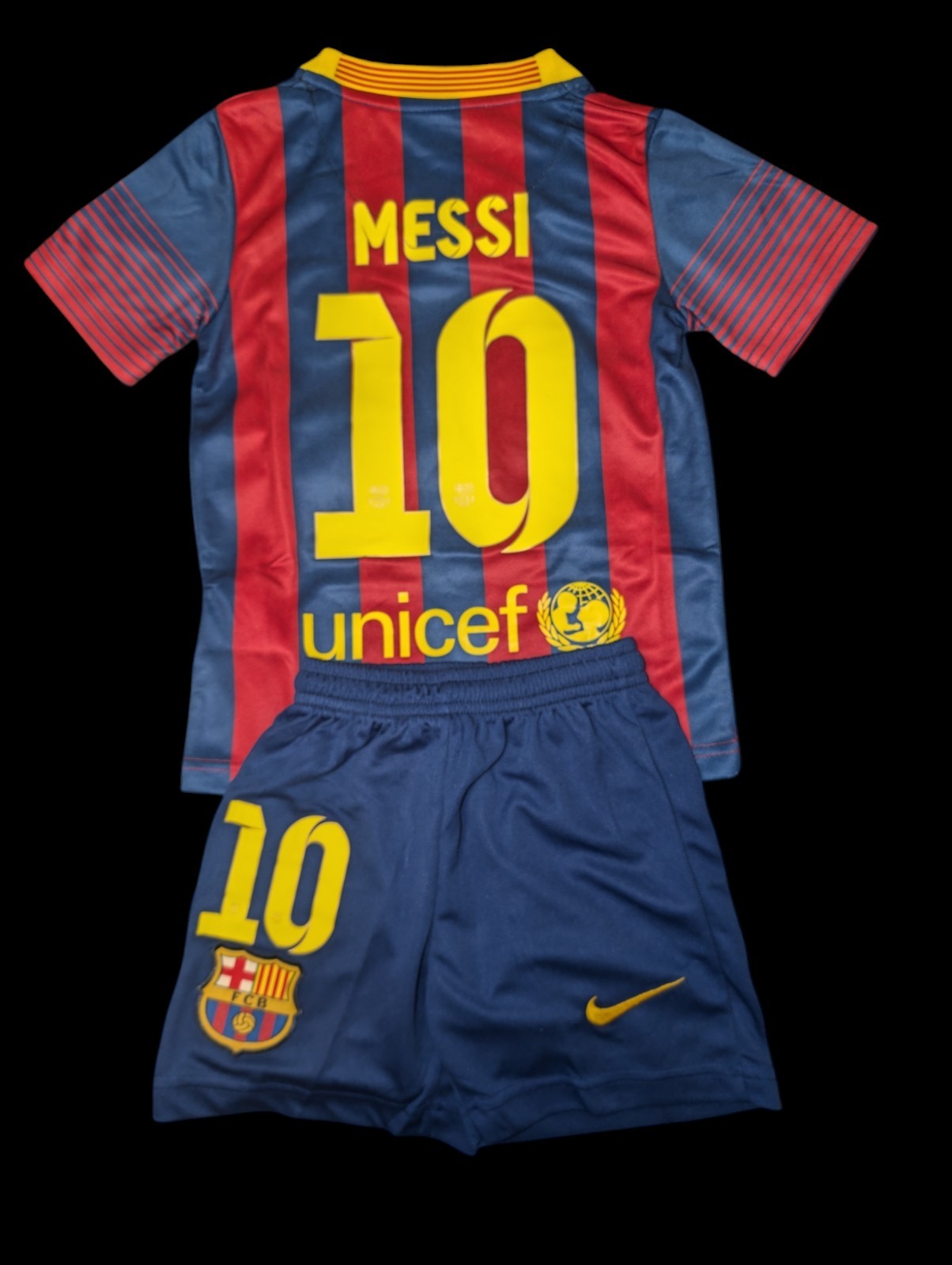 Lionel Messi #10 FC Barcelona Kids Home Jersey 13/14