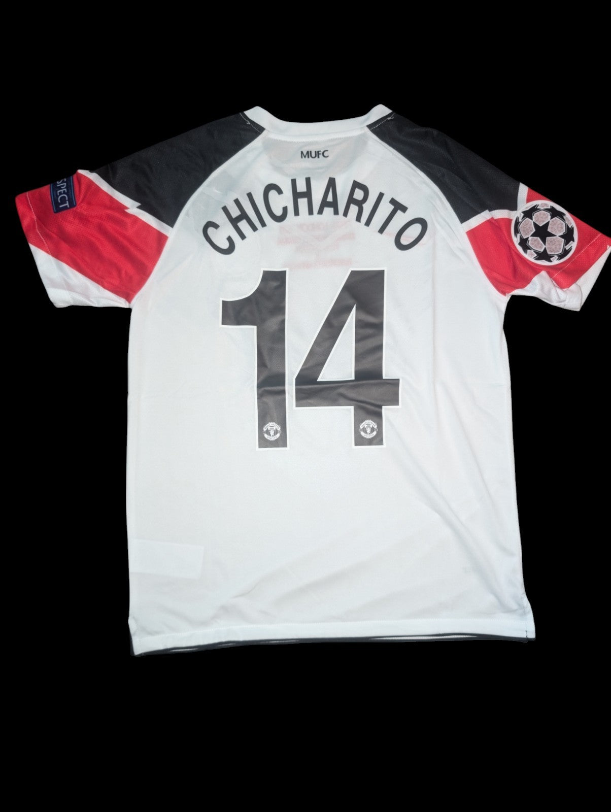 Chicharito Manchester United 2011 Champions League Final Away Jersey – White