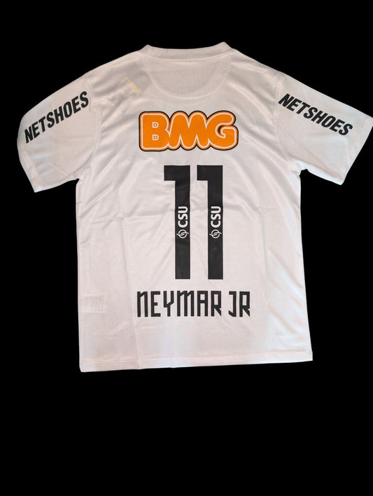 Santos 2012/13 Home Neymar Jr 11 Retro Soccer Football Shirt Jersey White 