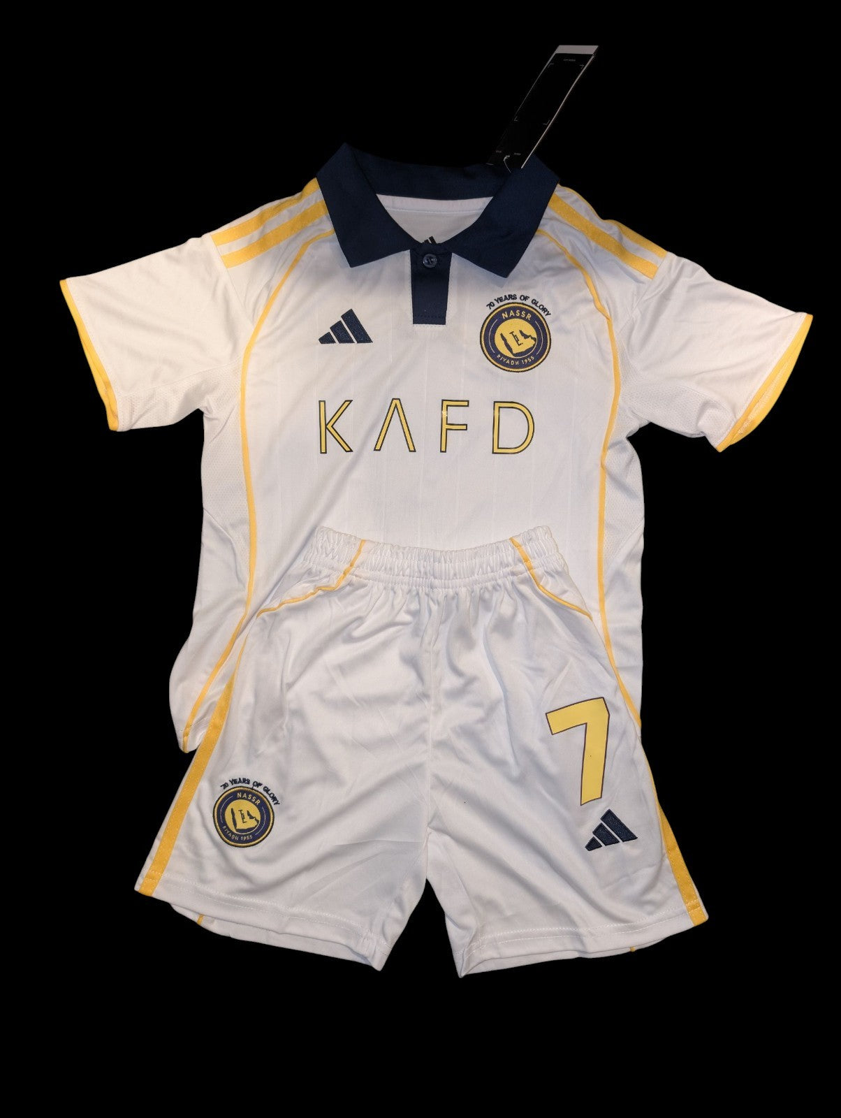 CR7 Cristiano Ronaldo Al Nassr Away Jersey Kids Set 
