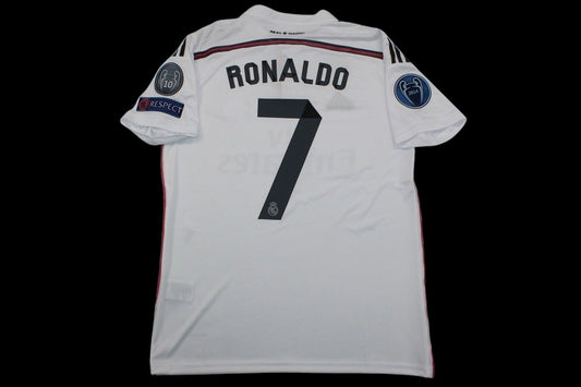REAL MADRID 2014 2015 HOME FOOTBALL SHIRT SOCCER JERSEY Ronaldo #7