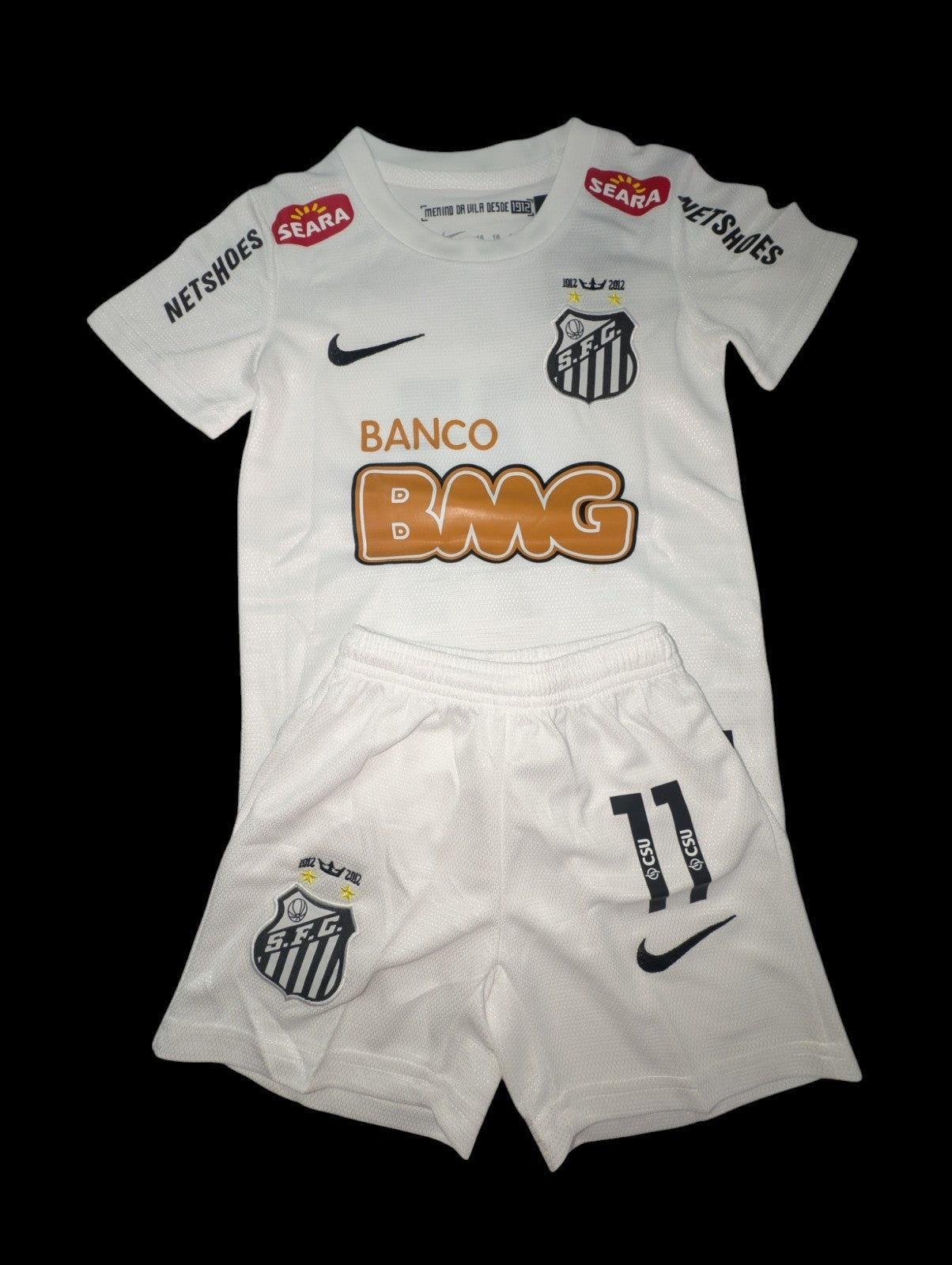Kids Santos Neymar Jr. Soccer Jersey With Shorts