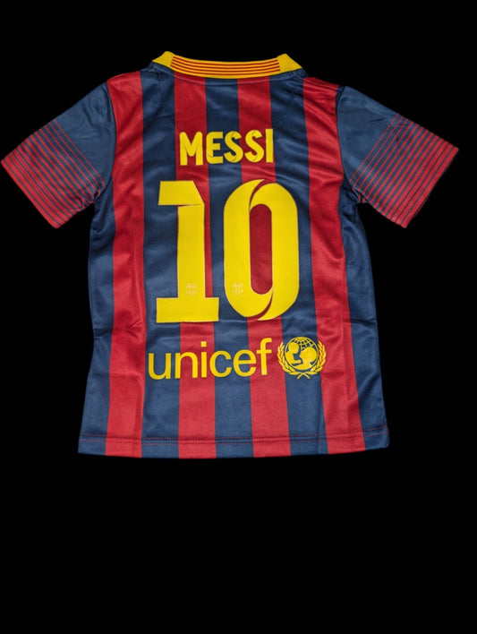 Lionel Messi #10 FC Barcelona Kids Home Jersey 13/14