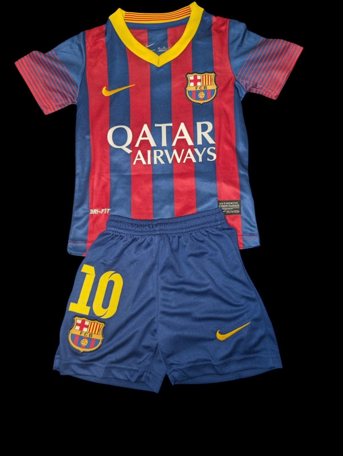 Lionel Messi #10 FC Barcelona Kids Home Jersey 13/14