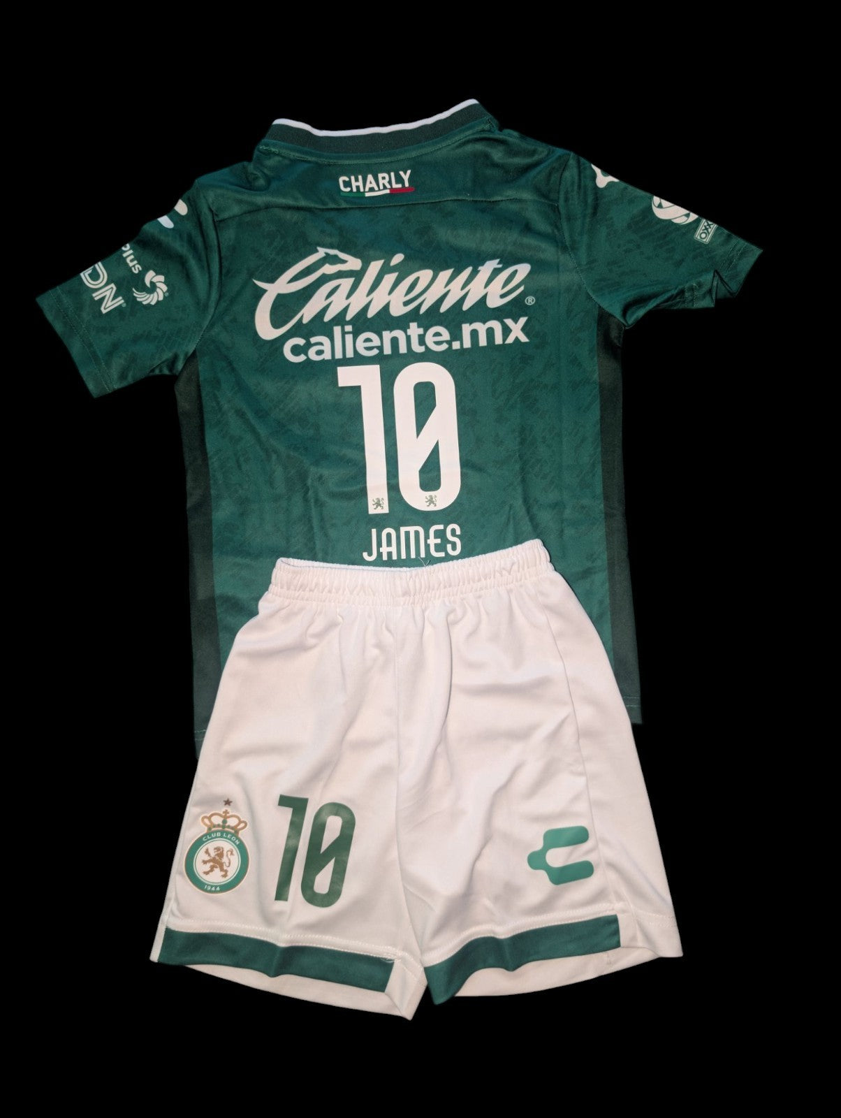 Club Leon F.C 2024/25 Home James Rodríguez  Green Jersey Kids