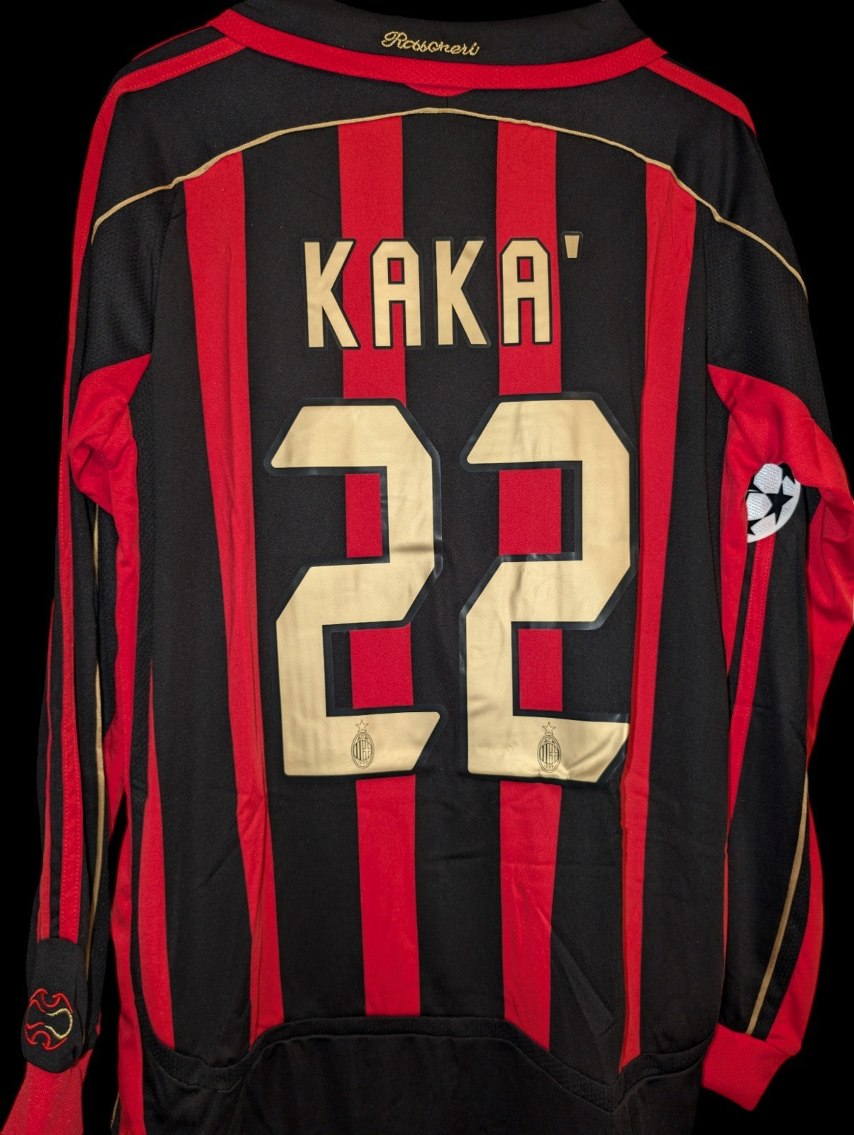 AC Milan Kaka Retro Home Football Soccer Jersey (2006/07)