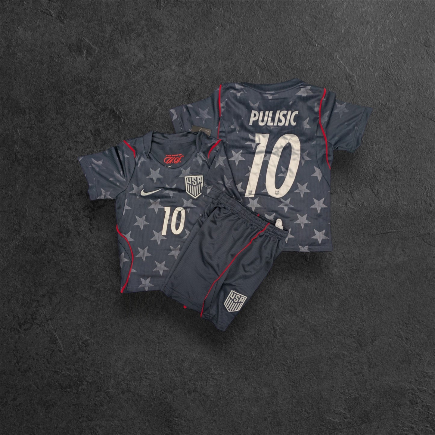 Pulisic USA Away Kids Kit
