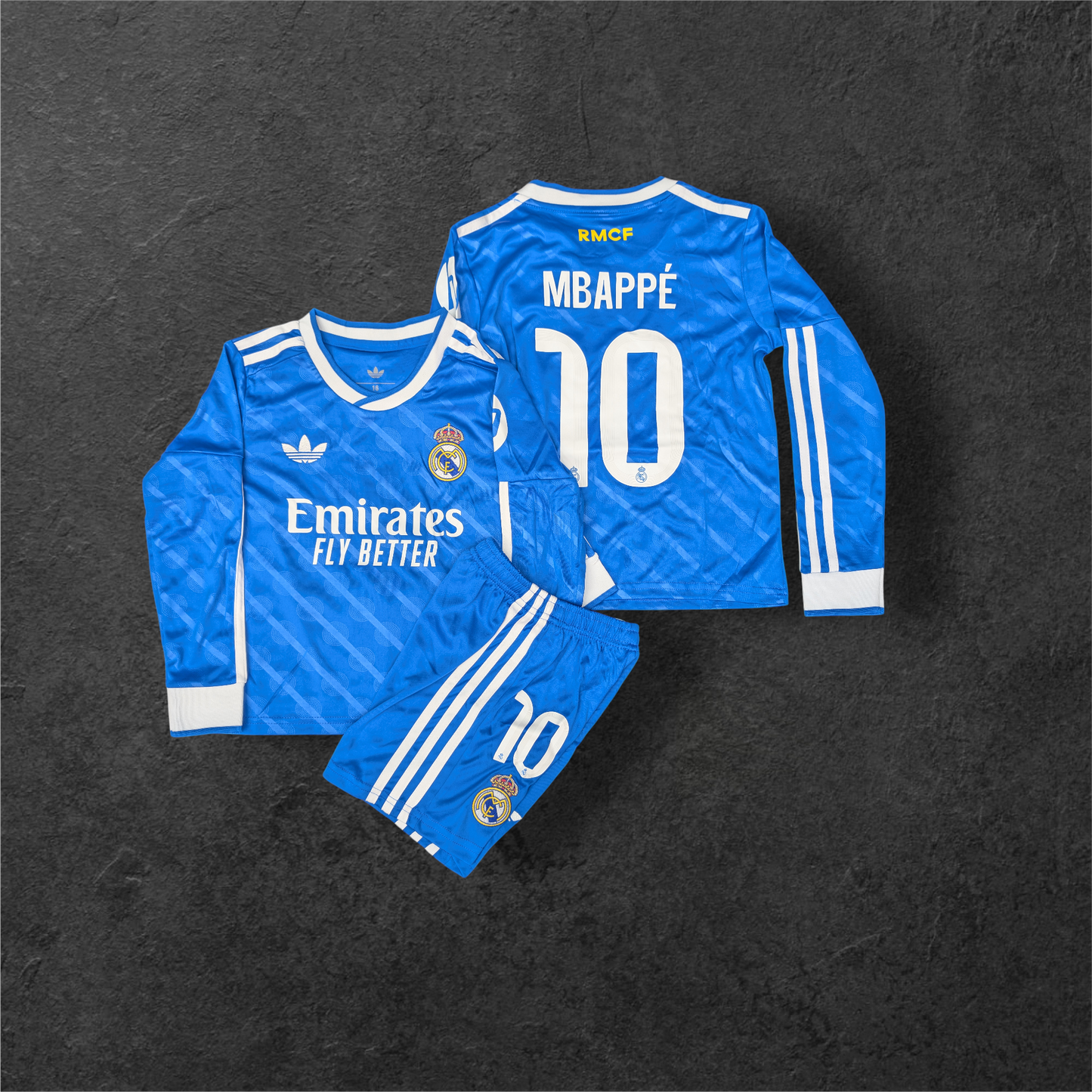 Kylian Mbappé Real Madrid 2025/26 Third long-sleeve player jersey