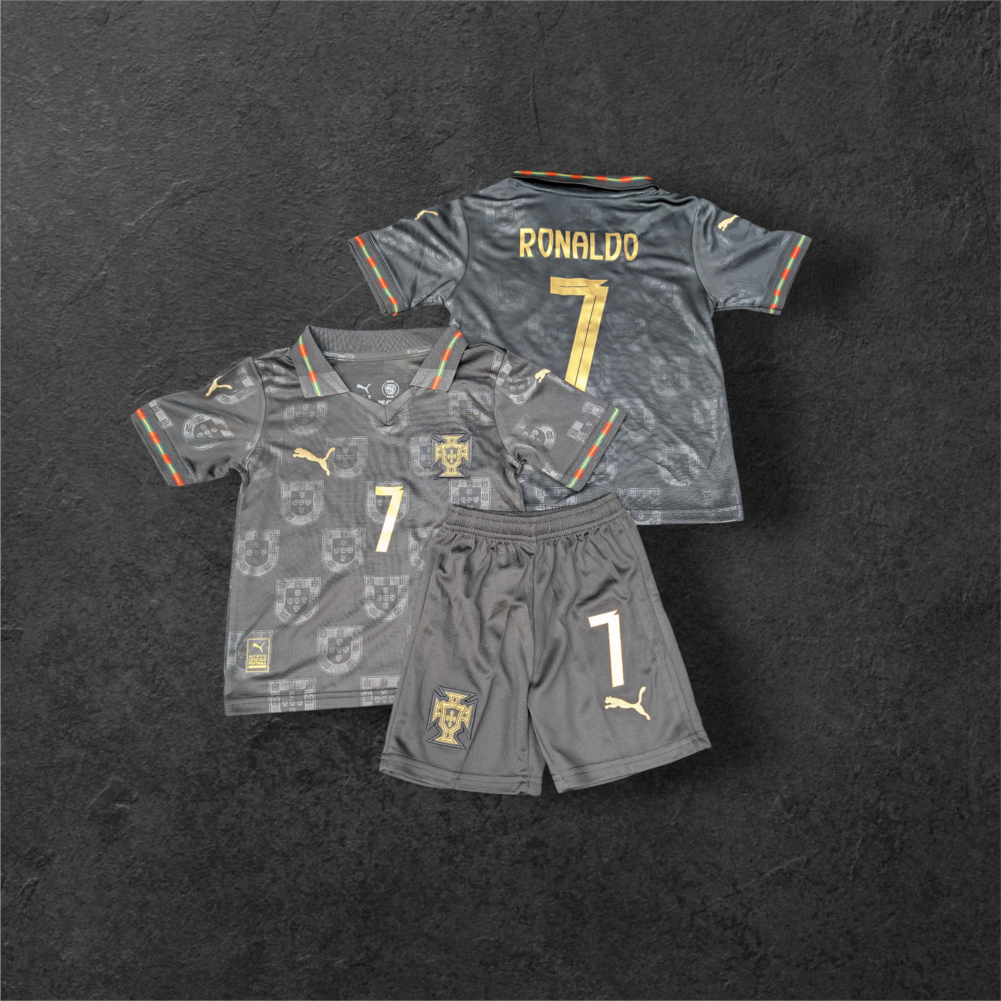 Portugal Cristiano Ronaldo #7 special edition kids jersey