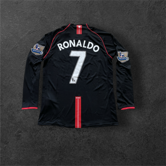 Manchester United 2007/08 away long-sleeve Cristiano Ronaldo #7 jersey