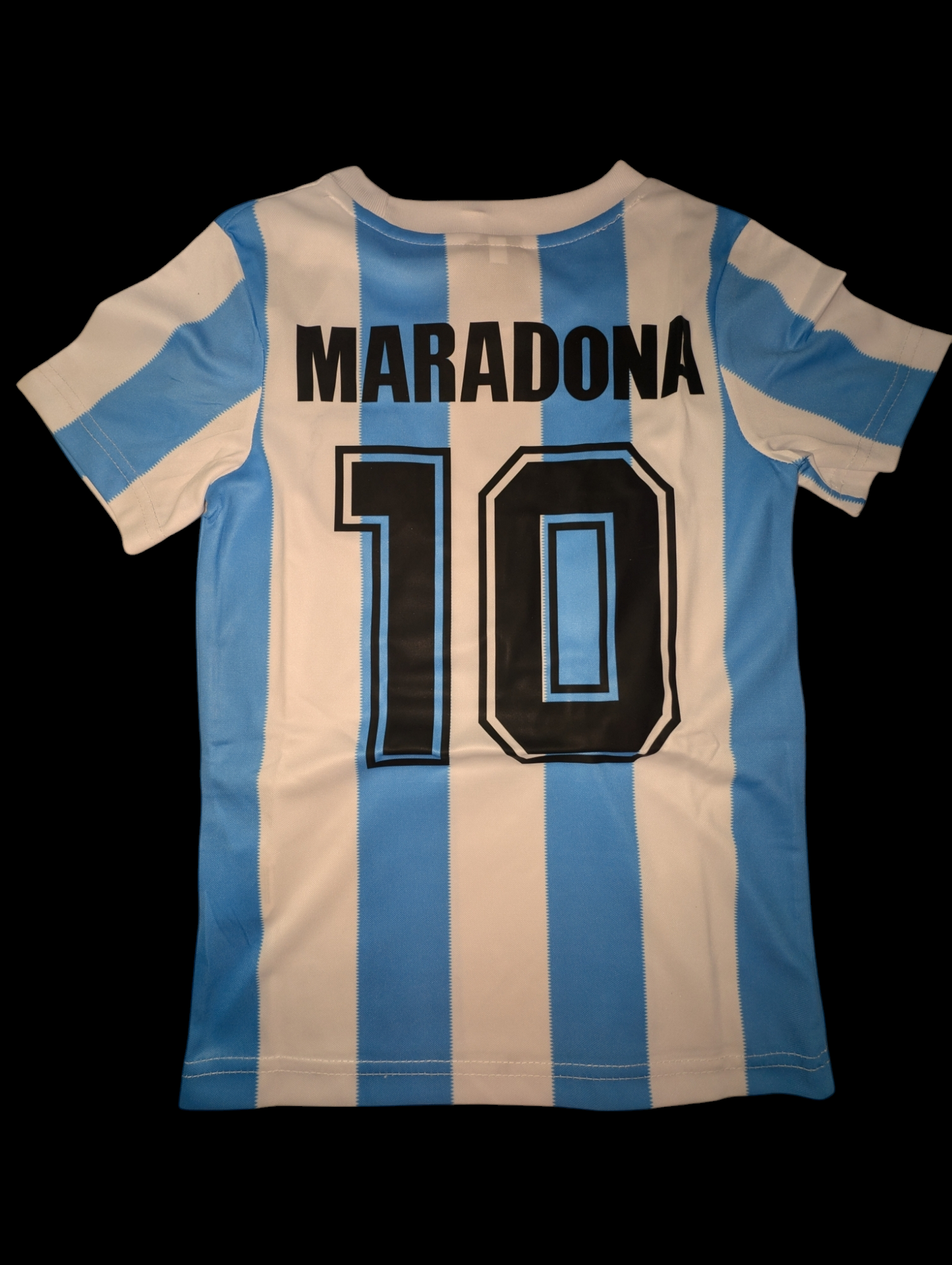 Argentina 1986 World Cup Home Jersey Diego Maradona Kids Kit