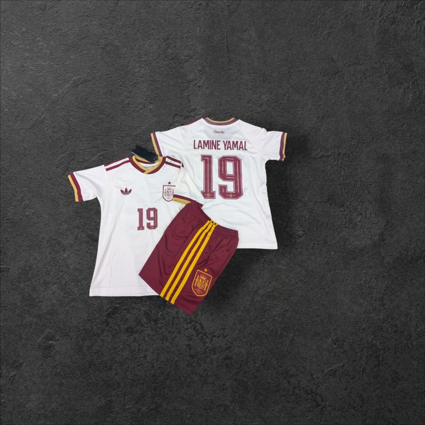 Lamine Yamal Spain Away Kids Kit