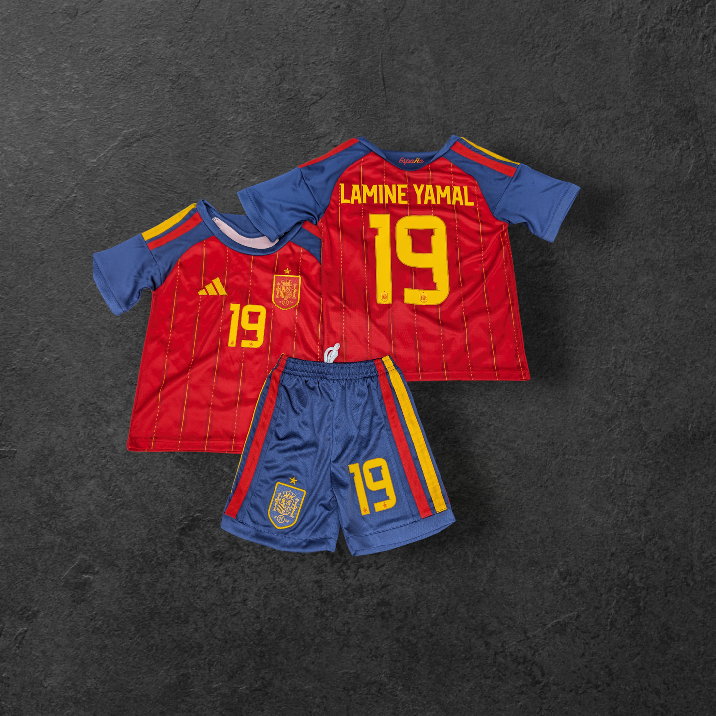 Kids Lamine Yamal #19 Spain 2026 home jersey
