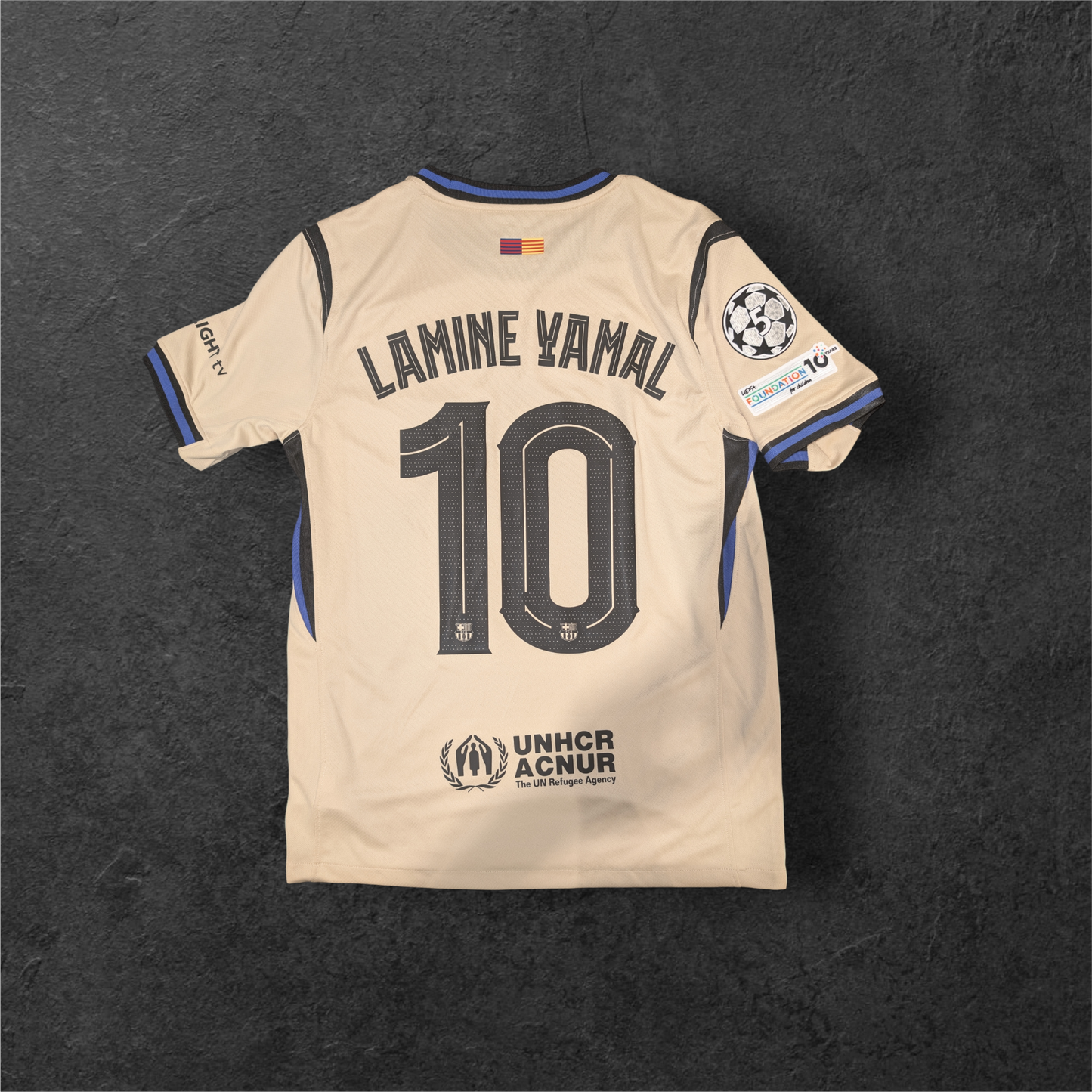 Lamina Yamal FC Barcelona away jersey